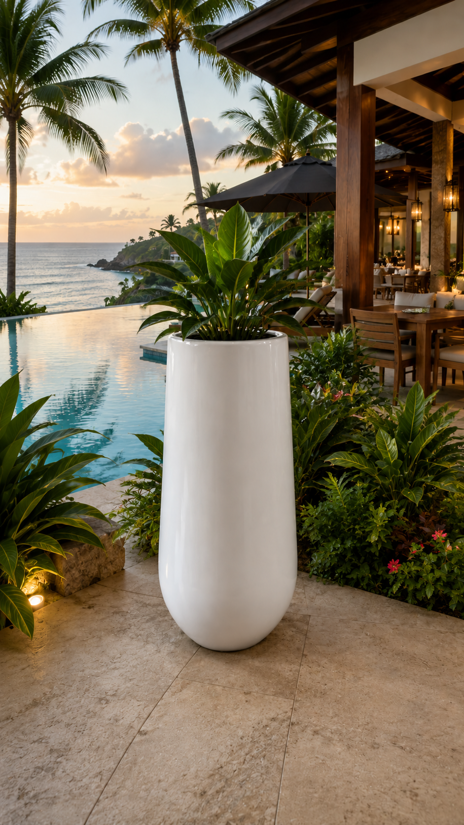 Cono Tall FRP Planter- XL - Premium Planter at Hemkesh Group